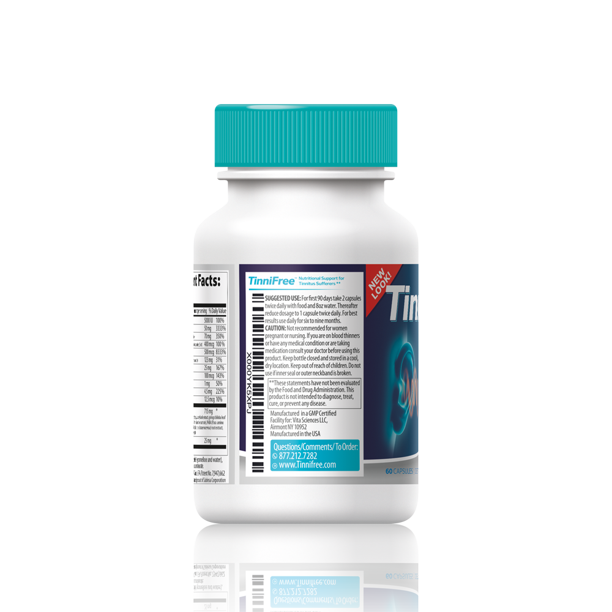 Vita Sciences TinniFree Advanced Tinnitus Ear Health Supplement Inner Ear Function & Ringing Relief 60 Capsules - Walmart Business Supplies Vita Sciences TinniFree Advanced Tinnitus Ear Health Supplement Inner Ear Function & Ringing Relief 60 Capsules - Walmart Business Supplies