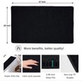 thumbnail image 2 of Secura Bathroom Rugs, 47 x 28 Inches, Extra Soft & Thick, Absorbent Water Bath Mat, Machine Washable Non-Slip Bath Mats for Bathroom, Shower, and Tub, Home Decor Accessories (Black), 2 of 7
