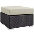 thumbnail image 4 of Modway Rattan Convene 9-Piece Wicker Outdoor Patio Furniture Sectional, Beige, 4 of 8