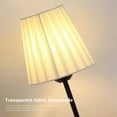 thumbnail image 4 of Minimalist Bedside Table Lamp with Fabric Shade, Soft Light Bedroom Lamp, Living Room, Children's Room, Dorm Room Lighting, 4 of 7