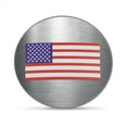 thumbnail image 2 of Shift Knob Trim Brushed Stainless American Flag For Chrysler 300/200/Pacifica & Voyager, Dodge Ram 1500, Rebel & Ram 2500, Dodge Durango, 2 of 5