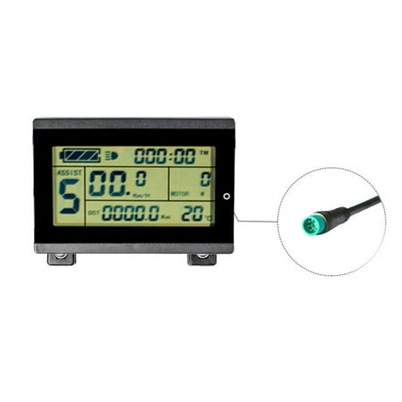 

E-Bike Kt-Lcd3U Lcd Display Meter With Usb Socket 24/36/48V Waterproof Cable