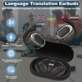 thumbnail image 5 of AI Translator Earbuds Real Time Translation 144 Languages 5 Modes 3-in-1 HD Sound Earphones with App for iOS Android-Black, 5 of 5