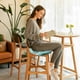 thumbnail image 4 of Almohadilla para silla, cojín de asiento sólido, acolchado suave y grueso, adecuado para sillas de cocina, comedor, patio, cojín de asiento acolchado con patrón, cojín de asiento redondo pequeño, 4 of 6