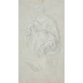 thumbnail image 2 of Hendrik Krock 15x24 Gold Ornate Framed and Double Matted Museum Art Print Titled - Standing Woman. Knee Piece. Study of an Arm (1671 - 1738), 2 of 4