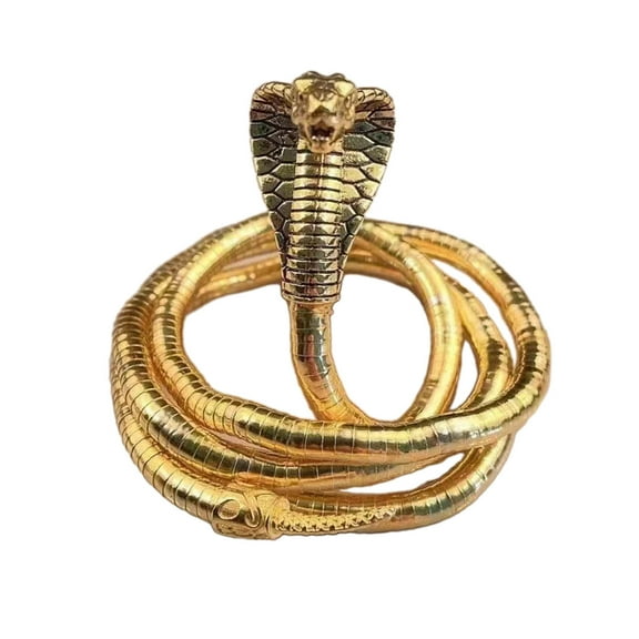 lixuesong Bendable Snake Necklace Adjustable Punk Choker Flexible Foldable Necklaces Multilayer Metal Snake Necklace Bracelet