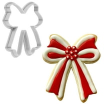 Christmas Red Holiday Ribbon Cookie Cutter 4 Inch Made in USA by WONDERTORY