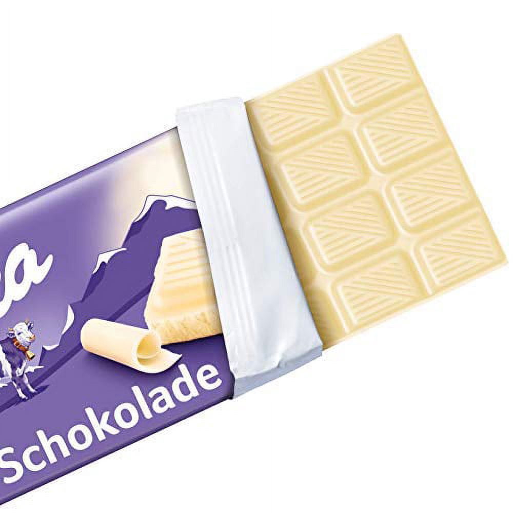 Milka Alpine Milk White Chocolate, 3.5 oz. Bars (Pack of 22)