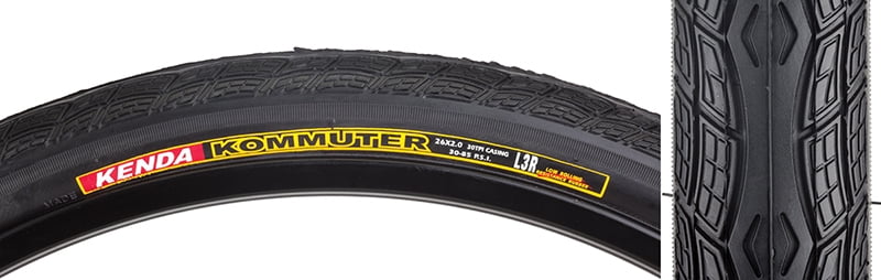 SUNLITE Tires Sunlt 26X2.0 Bk/Bk K1045 Komuter