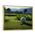 thumbnail image 2 of Designart "Precise Putting on the Golf Course III" Sports Floater Framed Wall Art Print, 2 of 7