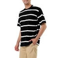 thumbnail image 4 of Lars Amadeus Men's T-Shirts Color Block Round Neck Short Sleeve Tops, 4 of 6