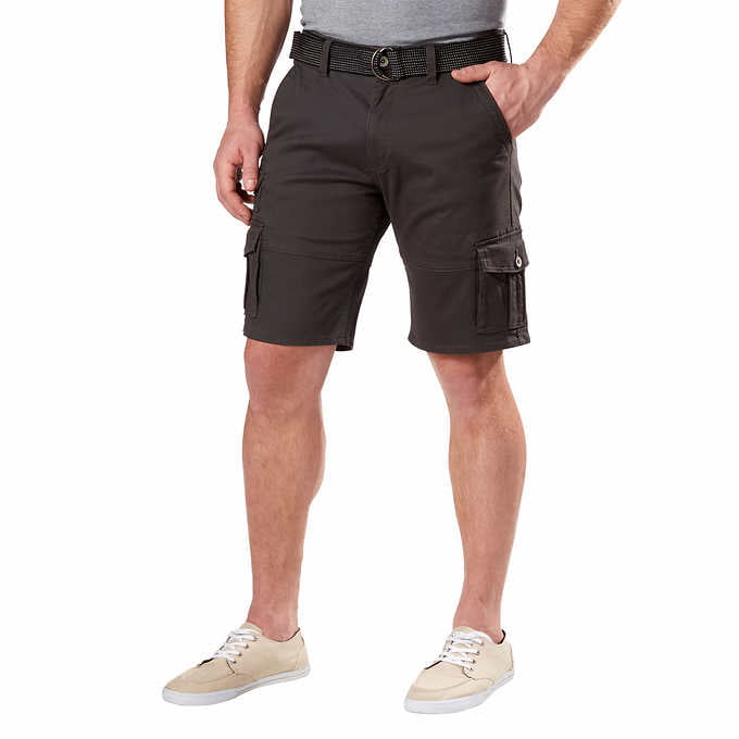 Weatherproof Vintage Men's Comfort Stretch Utility Cargo Shorts With Belt 