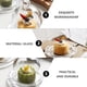 thumbnail image 5 of Juego de plato de postre, bandeja de cristal con tapa transparente, plato de fruta, contenedor de comida (tamaño pequeño), 1 Juego, 5 of 5