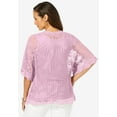 thumbnail image 2 of Jessica London Women's Plus Size Crochet Cardigan, 2 of 4