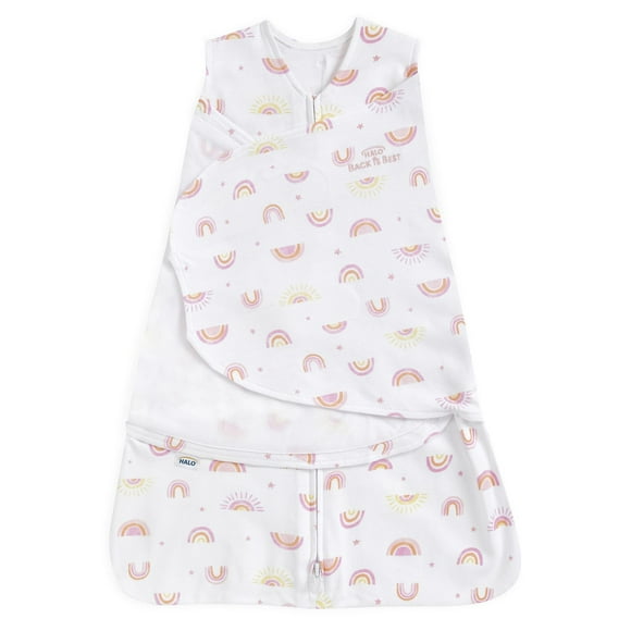 HALO® SleepSack® Swaddle - Cotton - Sunshine Rainbows SM