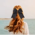 thumbnail image 3 of Motique Accessories Jumbo Hair Bow Clip with Tails (Wine), 3 of 4