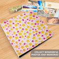 thumbnail image 4 of FORMRS 3 Ring Photo Album 4"x6" Self Adhesive Large Capacity PU Leather Cover, Light Pink Stars, 4 of 8