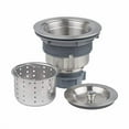 thumbnail image 2 of Miseno MNOSTR61 Universal Kitchen Sink Drain with Removable Colander Strainer - Stainless Steel, 2 of 4