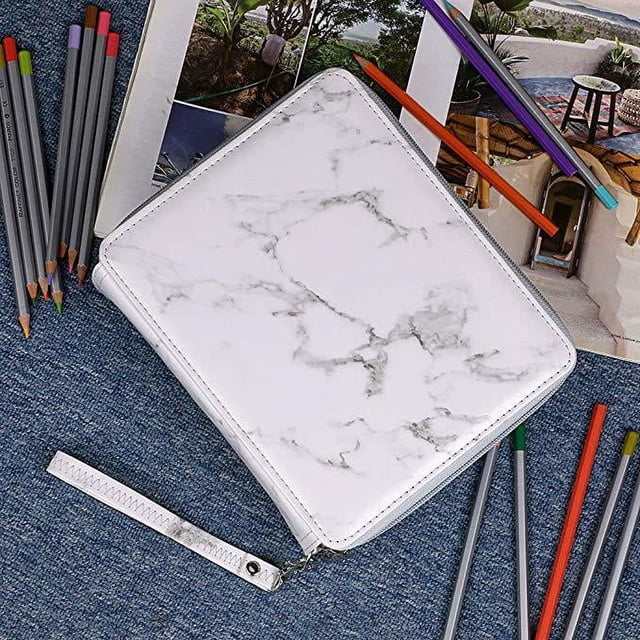 Estuche multifuncional para lápices de PU con 120 bolígrafos de colores