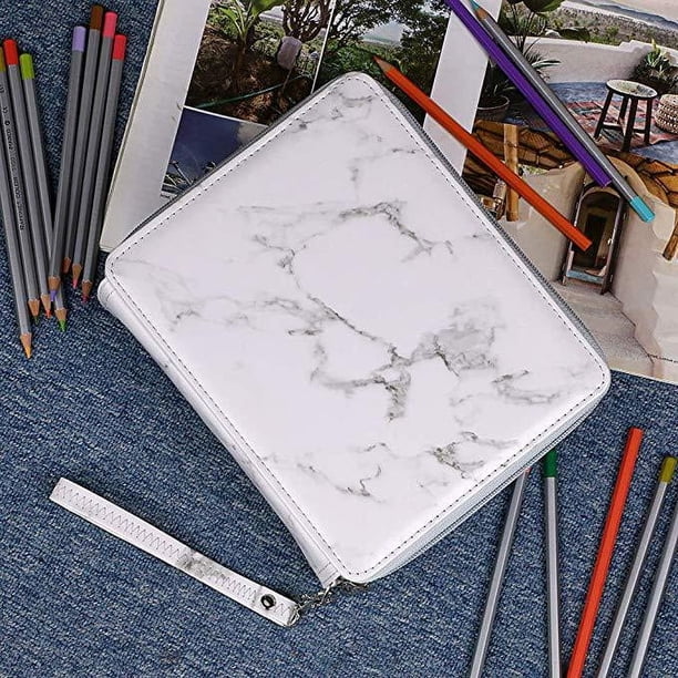 Estuche multifuncional para lápices de PU con 120 bolígrafos de colores