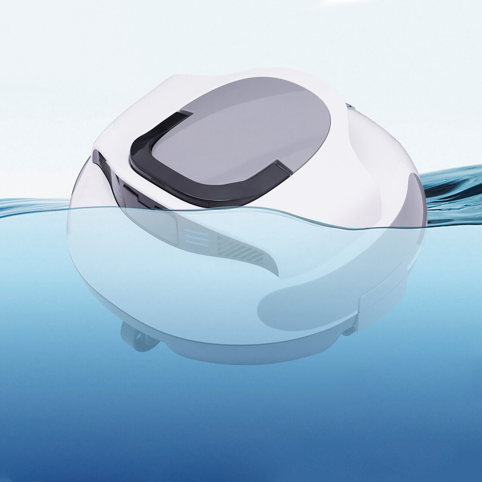 Miumaeov 75 Min Cordless Robotic Pool Vacuum Cleaner Dual Brushless Motor Ipx8 Waterproof Pool Automatic Cleaner for Flat Bottom Pools Above and Below Ground