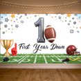 thumbnail image 5 of Football Theme Party Decoration First Year Down Banner Trophy Design Celebration Helmet for Birthday Party Kids Event Decoration, 5 of 7