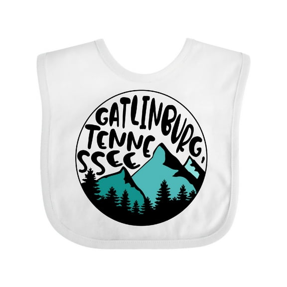 Inktastic Gatlinburg, Tennessee- Mountains Boys or Girls Baby Bib