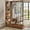 Brown, variant on Fnova 70.9" Wall Room Divider with Shelves, Farmhouse Wall Divider with Sturdy Base, Easy to Assemble, Suitable for Home and Office Decoration, Brown