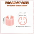 thumbnail image 2 of Uxcell Clothes Hanger Marker Blank Plastic Garment Tags Size Hanger Markers for Garment Color Coding Snap Labels Accessories Pink, 2 of 7
