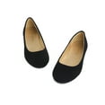 thumbnail image 4 of BURUDANI Kids Girls Princess Flat Shoes Dress Shoes Slip On Wedding Shoes New-Muy Black/Nubuck Size 1, 4 of 5