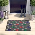thumbnail image 2 of Dachshund Footprint Flannel Non Slip Door Rugs,Washable Door Mats Indoor,Decorative Door Mats,Dirt-Resistant and Absorbent Doormat for Entrance,Bedroom,Kitchen,Bathroom,23.5x16in(60x40cm), 2 of 5