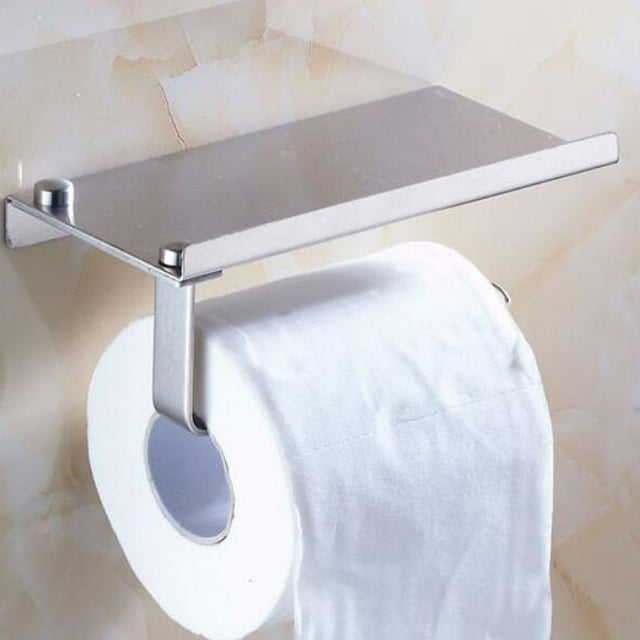 Titular de papel higiénico Portarrollos para Papel Higiénico Suspensión de Toalla Tocador Tejido Almacenamiento Acero Inoxidable Magideal Titular de papel higiénico