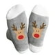 thumbnail image 3 of Calcetines navideños de algodón para invierno, transpirables, con diseño de bloques de color para hombre y mujer., 3 of 3