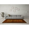 thumbnail image 3 of Ahgly Company Machine Washable Indoor Square Persian Yellow Traditional Area Rugs, 5' Square, 3 of 4