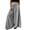 White(Womens Pants), variant on GUACER Striped Wide-Leg Pants for Women Trendy Elastic High-Waisted Casual Loose Fit Trousers