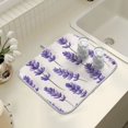 thumbnail image 4 of Yayeee Dish Drying Mat for Kitchen Counter 16" x 18" Microfiber Super Absorbent Coffee Decorative Pad, Lavender Pattern, 4 of 9