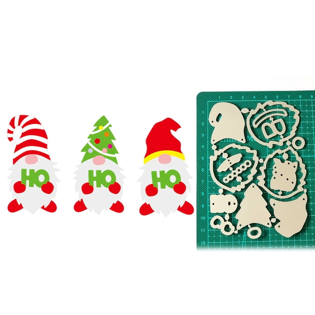 Troqueles De Corte De Gnomo Para Álbum De Recortes Troqueles De Corte Decorativos Plantillas En Relieve Juego De Troqueles De Corte De Acero Al Carbono Para Tarjeta De Papel De Álbum Diy 3 Unids/Set