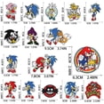 thumbnail image 4 of Parches bordados con figuras de Sonic de 16 estilos, parches de tela con dibujos de erizo para ropa de niños, decoración, impresión gráfica artesanal, 4 of 5