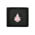 thumbnail image 2 of Brilliance Fine Jewelry Rose Quartz Fine Silver-Tone Kite-Shape Fashion Ring, 2 of 2