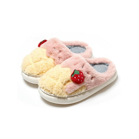 

Ymiytan Mens Animal Slippers Slip On Fuzzy Slipper Plush House Shoes Bedroom Home Shoe Casual Fluffy Pink Style B 5.5-6