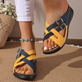 thumbnail image 4 of Willtoo 2026 Orthopedic Casual Sandals for Women Arch Support Summer Flat Sandals Wide Width Slip on Non Slip Beach Slippers Comfortable 2026 2026 Orthopedic Shoes, 4 of 5