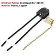 thumbnail image 5 of Uxcell Pull Chain Switch On-Off ZE-109 for Ceiling Fan Lamp Light Clear Golden 3 Pack, 5 of 6