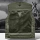 thumbnail image 4 of Ceisia Men's Loose Fit Outdoor Utility Vest Multi-Pocket Breathable Mesh Lining V-Neck Fishing Hiking Volunteer Waistcoat Gifts Army Green M, 4 of 6