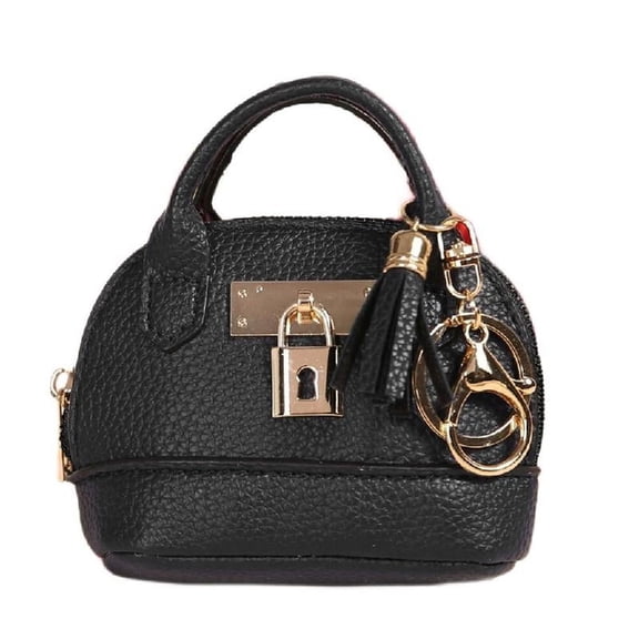 JZROCKER Small Bag Keychain Coin Purse PU Cosmetic Bag for Women Key Lipsticks and Card Holder Organization Use