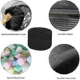 thumbnail image 5 of Bean Bag Chairs for Adults, 4FT Bean Bag Chairs with Plush Microfiber Removable Cover, Giant Bean Bag Chairs with Memory Foam Big Sofa Bean Bag Chairs for Reading, Gaming Cozy Chair, Black, 5 of 6