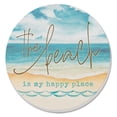 thumbnail image 6 of Thirstystone Beach Happy Place 4-Pack Round Absorbent Stone Coasters, 6 of 8
