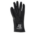 thumbnail image 2 of North by Size 8 Black 11'' 13 mil Unsupported Butyl Resistant Gloves With Rough Grip-Saf Palm Finish And Rolled Beaded Cuff, 2 of 3