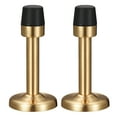 thumbnail image 4 of Uxcell Door Stopper with Rubber Tip Zinc Alloy Brushed Gold Tone 2Pack, 4 of 5