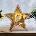 thumbnail image 5 of XWSHYW Decoraciones Navideñas Nuevos Adorning Madera Decoraciones Papá Noel Muñeco de Nieve, 5 of 5