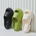 thumbnail image 2 of Ketyyh-chn99 Home Slippers Women Men's Shower Slippers Open Toe Slide Sandals Non-slip Shower Shoes for Summer House Indoor Green,7.5, 2 of 5